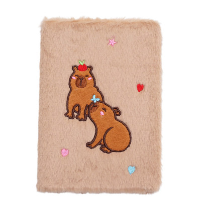 Блокнот плюшевый CAPYBARA 7, А5, 80 л., ячейка, ассорти, KIDS Line, ZB.700021