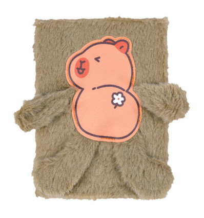 Блокнот плюшевый CAPYBARA 1, А5, 80 л., ячейка, ассорти, KIDS Line., ZB.700031