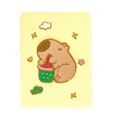 Блокнот плюшевый CAPYBARA 22, А5, 80 л., ячейка, ассорти, KIDS Line, ZB.700043
