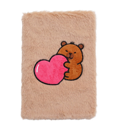 Блокнот плюшевый CAPYBARA 9, А5, 80 л., ячейка, ассорти, KIDS Line, ZB.700023