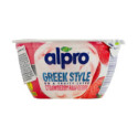 Продукт соевый Alpro Греческий стиль ферментированный с клубникой и малиной 150г