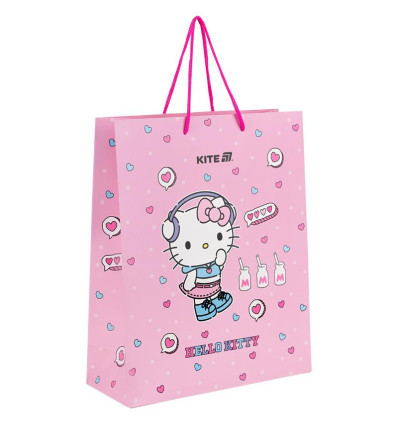 Пакет бумажный подарочный Kite Hello Kitty HK25-266-1, 26х32см