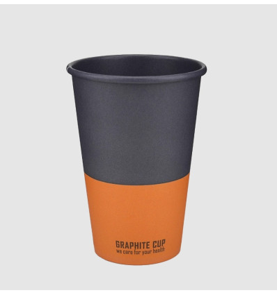 Стакан паперовий, 340мл, "GRAPHITE CUP", BUROCLEAN 50штуп (1080045)