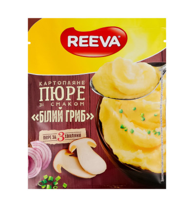 Пюре картопляне Reeva Білий гриб швидкого приготування 40г
