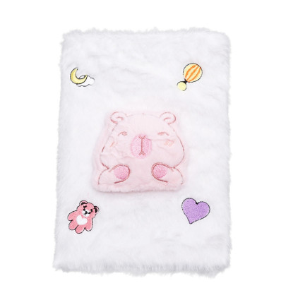 Блокнот плюшевый CAPYBARA, А5, 80 л., ячейка, ассорти, KIDS Line, ZB.700015