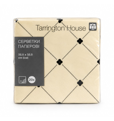 Салфетки Tarrington House абстракция 2шар с печатью 20л 32,5x32мм