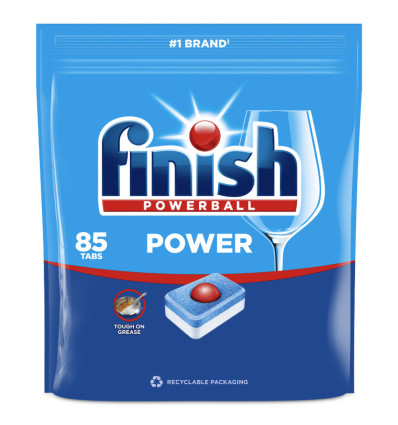 Таблетки Finish для мытья посуды в посудомоечных машинах Power All in 1 85шт