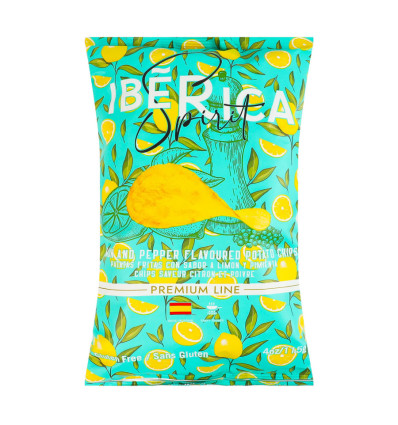 Чипсы картофельные Iberica со вкусом лимона и перца 115г