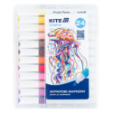 Маркеры акриловые Jumbo, 24шт Kite Creative, K-1291