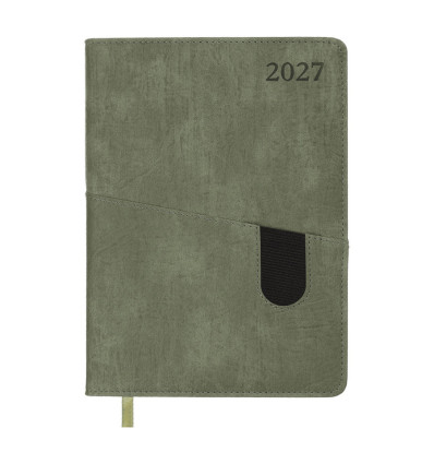Дневник датированный 2027 TACTIC BM.211005-36, A5, оливковый, искусственная кожа/поролон