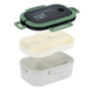Ланчбокс з розділювачем K26-184-2, 1200 мл, зелено-сірий