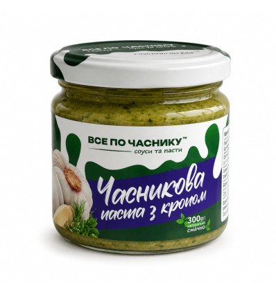 Паста чесночная с укропом 200г