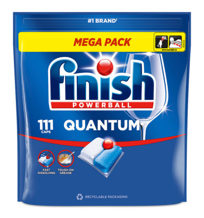 Таблетки для посудомийних машинах Finish Powerball Quantum 111шт