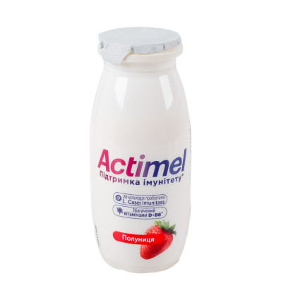 Продукт кисломолочный Actimel Клубника 1.4% 6 х 100г