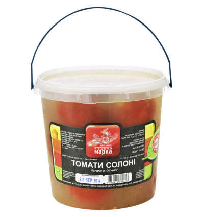Чудова Марка Томати солоні 600г/1кг
