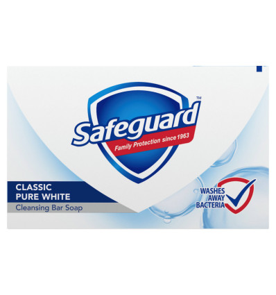 Мыло Safeguard Классическое белое туалетное жесткое 100г
