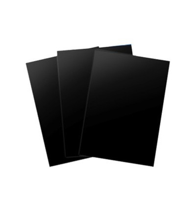 ОБЛОЖКА для переплета А4 картон глянец 250 гр черная. (100 шт)