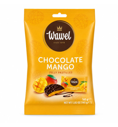 Конфеты Wawel Mango желейные в шоколаде 165г