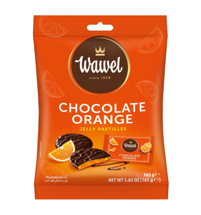 Конфеты Wawel Orange желейные в шоколаде 165г
