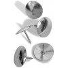 Кнопки металеві нікельовані Economix, 100 шт