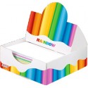 Папір для нотаток Rainbow, кольоровий в пенале, 85х85, 400 арк.