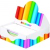 Бумага для заметок Rainbow, цветная в пенале, 85х85, 400 л.