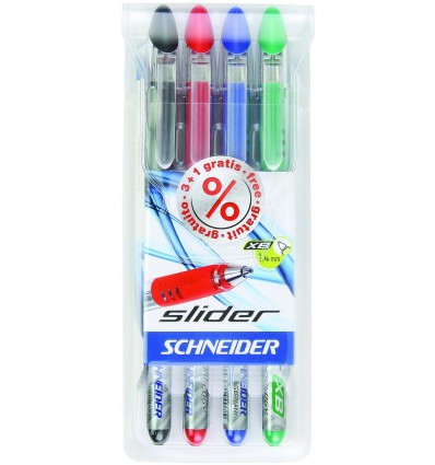 Набір 4 масляних ручок SLIDER