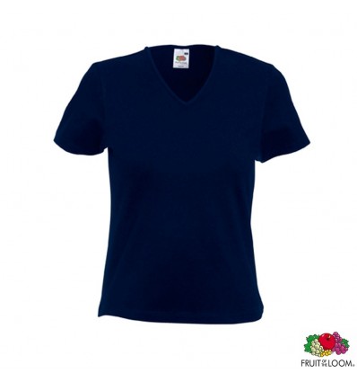 Футболка 'Lady-Fit V-Neck' M (Fruit of the Loom)