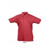 Рубашка поло SOL’S SUMMER II KIDS,цвет:красный,размер:10A