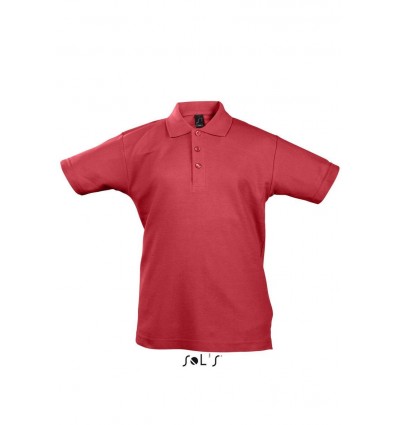 Рубашка поло SOL’S SUMMER II KIDS,цвет:красный,размер:08A