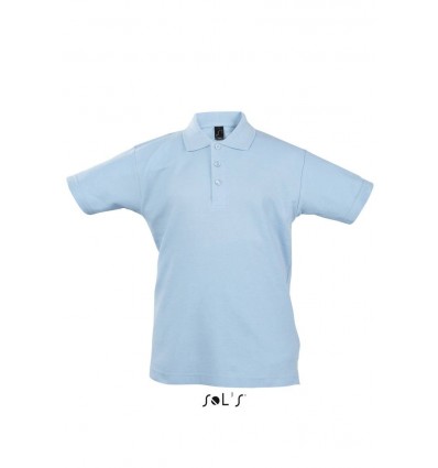 Рубашка поло SOL’S SUMMER II KIDS,цвет:небесно-голубой,размер:12A