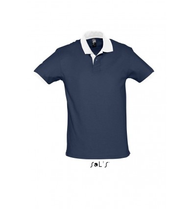 Рубашка поло SOL’S PRINCE,цвет:синий/белый,размер:L