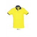 Рубашка поло SOL’S PRINCE,цвет:лимонный/темно-синий,размер:M