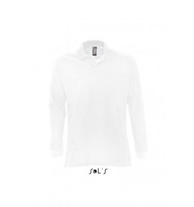 Рубашка поло с длинным рукавом SOL’S STAR,цвет:белый,размер:L