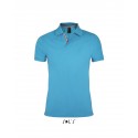 Мужская рубашка поло SOL'S PATRIOT,цвет:голубой/белый,размер:M