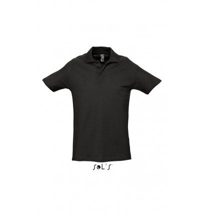 Рубашка поло SOL’S SPRING II,цвет:черный,размер:S