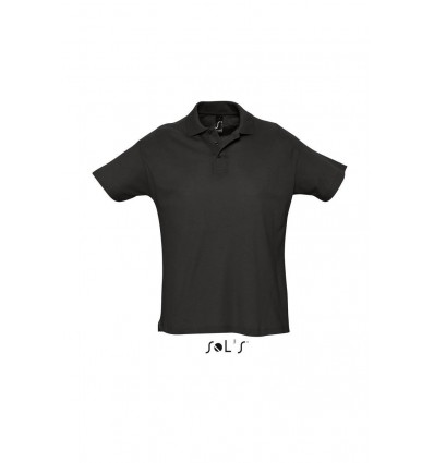 Рубашка поло мужская SOL’S SUMMER II,цвет:черный,размер:XL