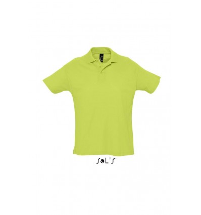 Рубашка поло мужская SOL’S SUMMER II,цвет:зеленое яблоко,размер:XS