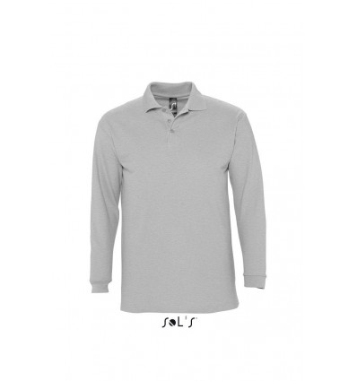 Рубашка поло с длинным рукавом SOL’S WINTER II,цвет:темный-меланж,размер:XL