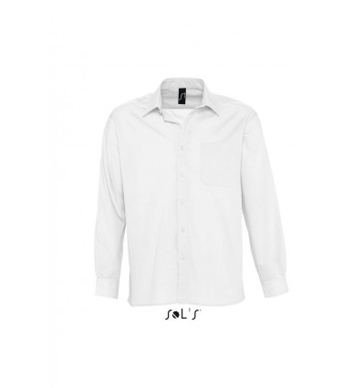 Сорочка з попліну з довгим рукавом SOL'S BALTIMORE,колір:білий,розмір:S