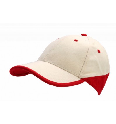 кепка WEDGE,колір:червоний/бежевий,розмір:Дорослий