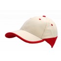 кепка WEDGE,колір:червоний/бежевий,розмір:Дорослий