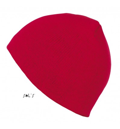 Шапочка из 100% акрила SOL’S BRONX,цвет:красный,размер:Взрослый