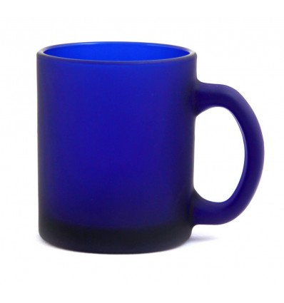 Чашка скляна ТМ "Бергамо",колір:синій,розмір: