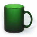 Чашка скляна ТМ "Бергамо",колір:темно-зелений,розмір:
