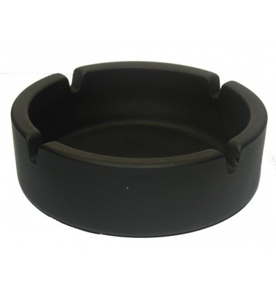 Попільничка скляна ТМ "Бергамо",колір:чорний,розмір: