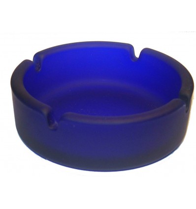 Попільничка скляна ТМ "Бергамо",колір:синій,розмір: