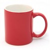 Чашка керамическая,цвет:белый/красный,размер:340 мл