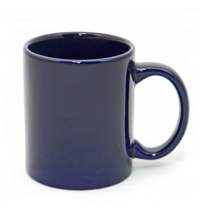 Чашка керамическая,цвет:темно-синий,размер:340 мл