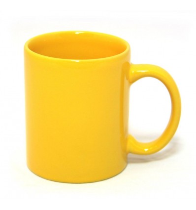 чашка керамічна,колір:жовтий,розмір:340 мл